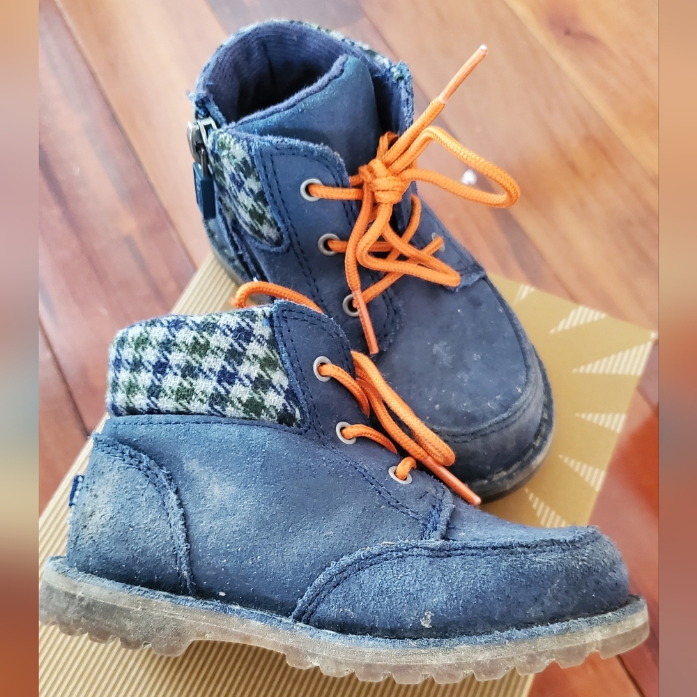 UGG Kids Boys Toddler Blue T Orin Boots Sz. 7